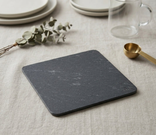 Schiefer-Untersetzer, 10 x 10 cm, 4er-Set