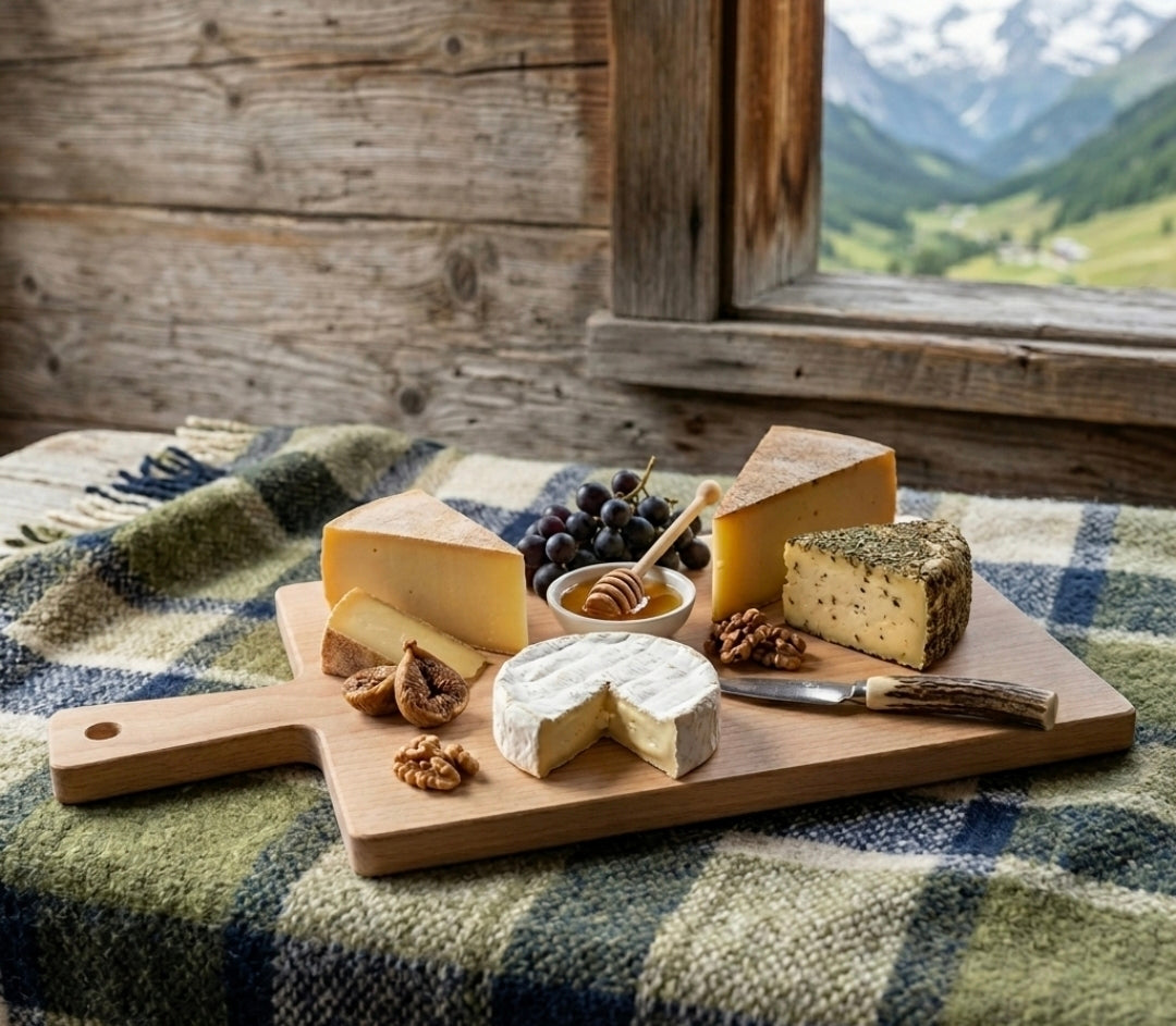Unbehandeltes Holzbrett aus Buchenholz mit Griff als DIY-Basis oder Rohling für Brandmalerei und Lasergravur – Rechteckiges Küchenbrett in hellem Naturholz.