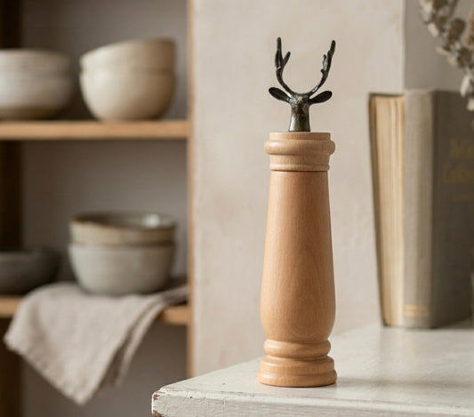 Salz- & Pfeffermühle, "Hirschkopf", 24 cm